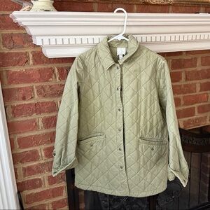Joie Quilted Green Jacket